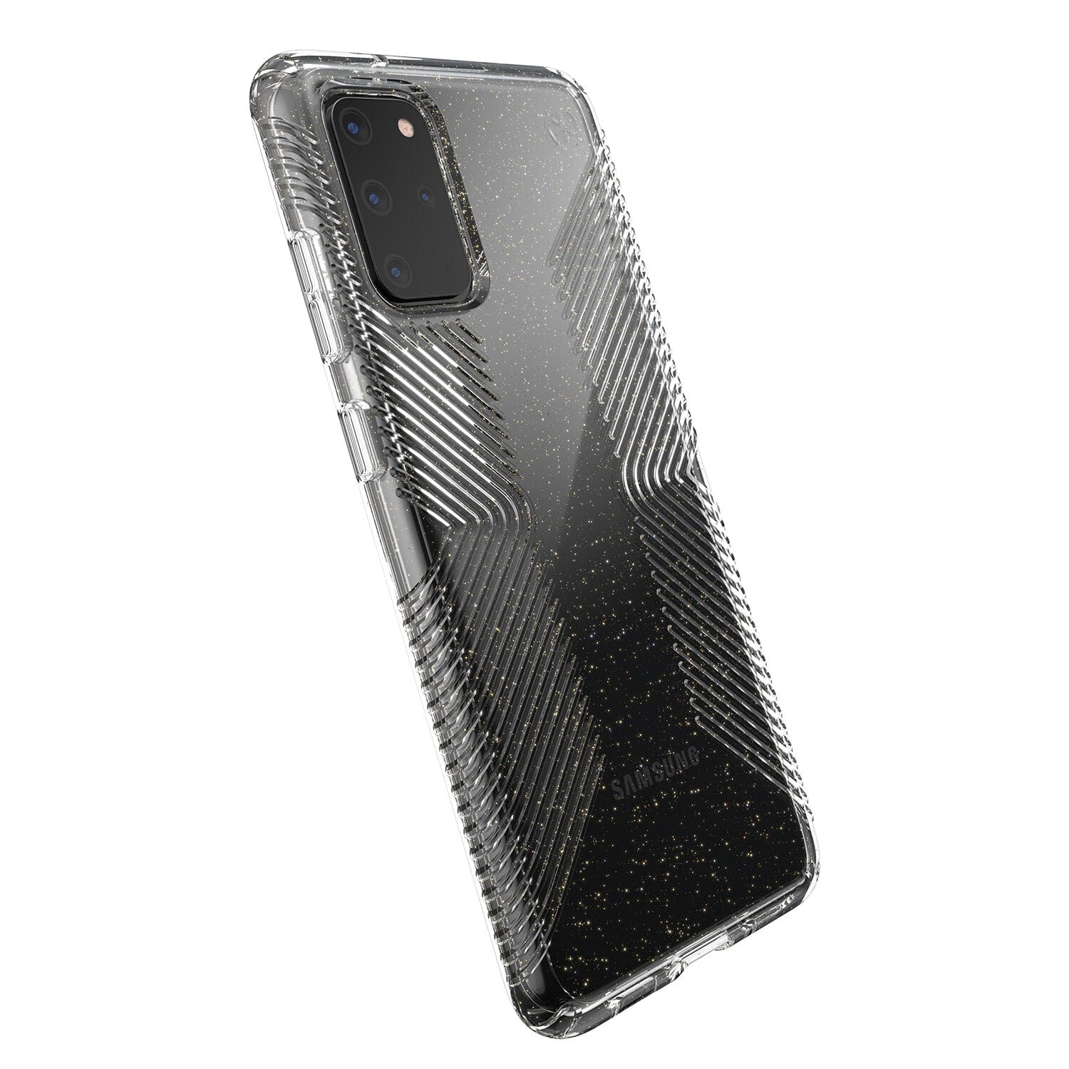 Presidio Perfect-Clear Glitter + Grips Samsung Galaxy S20+ Cases