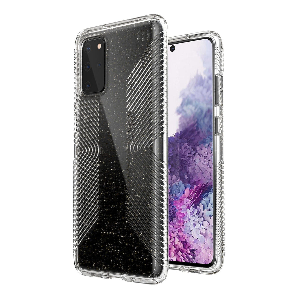 Presidio Perfect-Clear Glitter + Grips Samsung Galaxy S20+ Cases