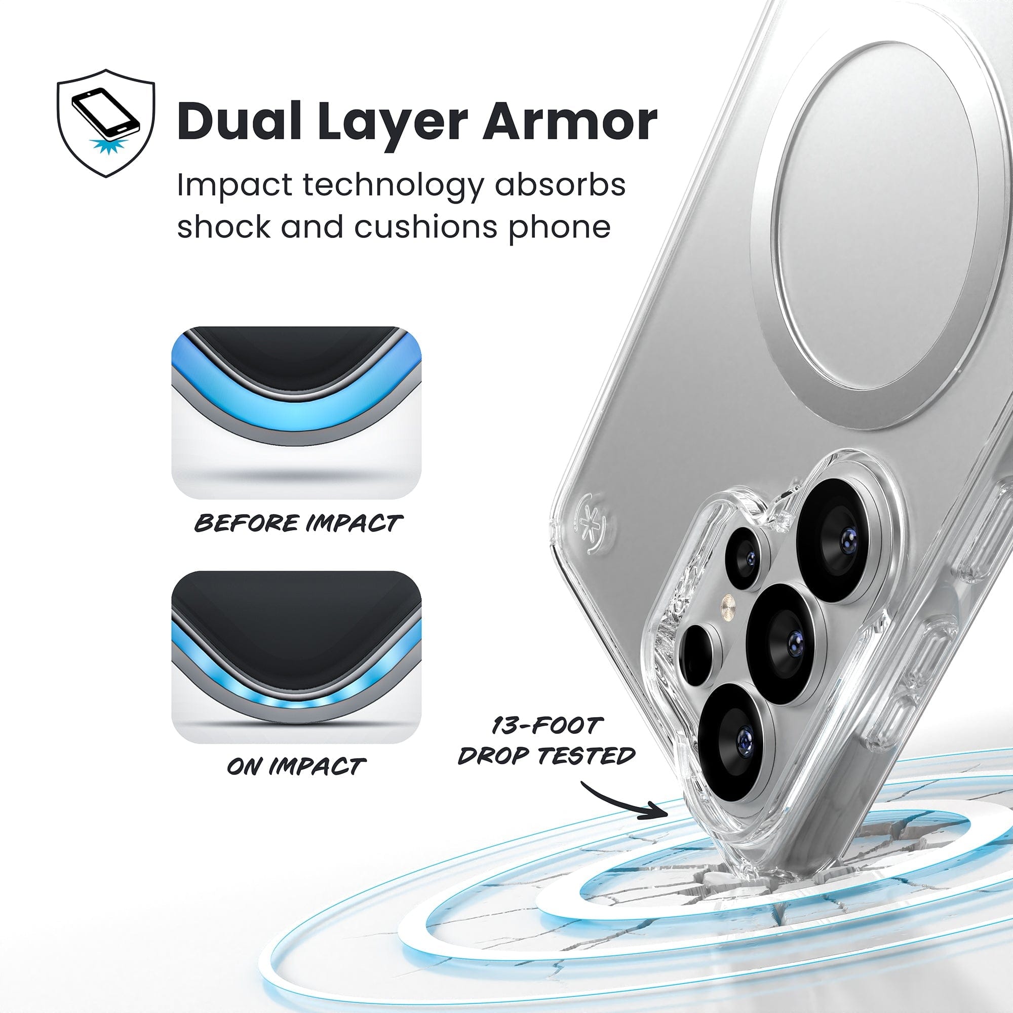 Presidio Perfect-Clear Magnet Samsung Galaxy S26 Ultra Case