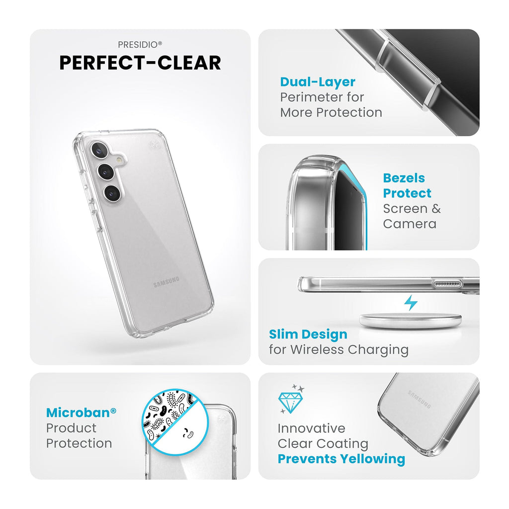 Presidio Perfect-Clear Samsung Galaxy S24 Cases