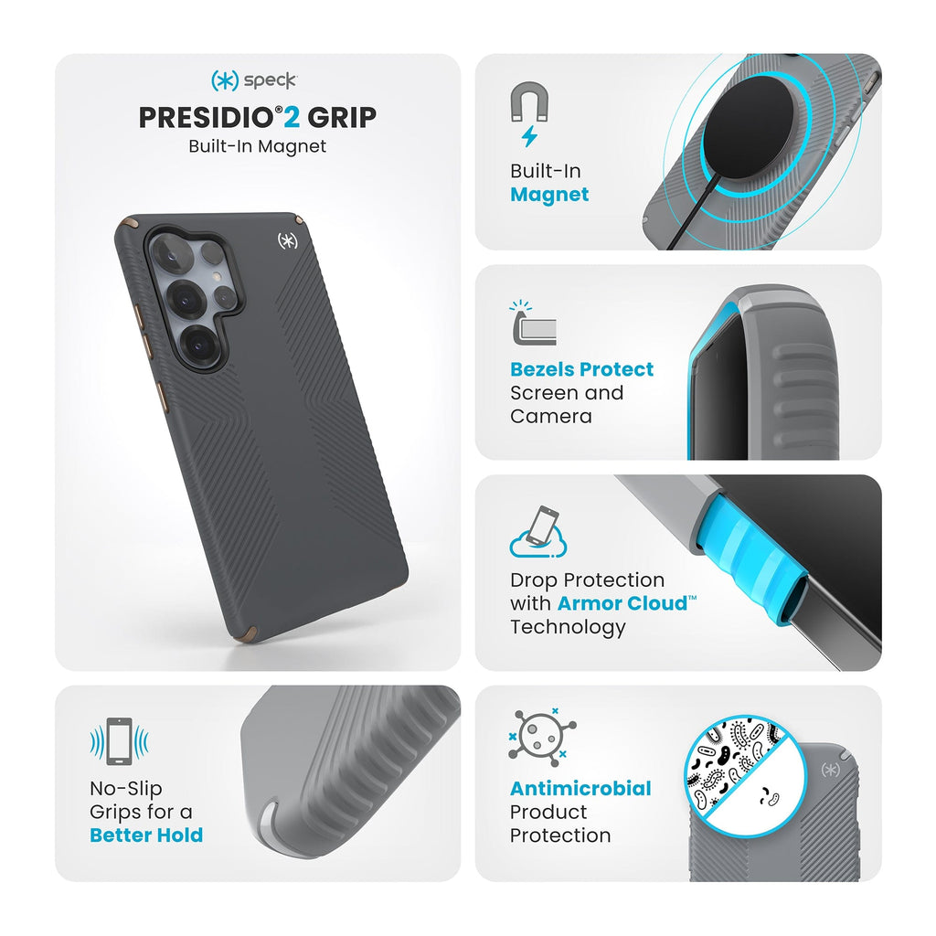 Presidio2 Grip Magnet Samsung Galaxy S25 Ultra Cases