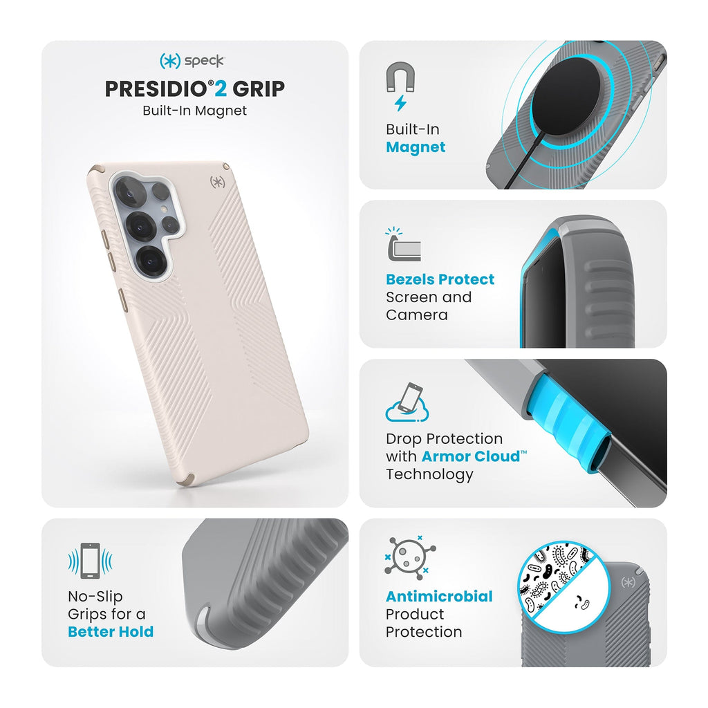 Presidio2 Grip Magnet Samsung Galaxy S25 Ultra Cases