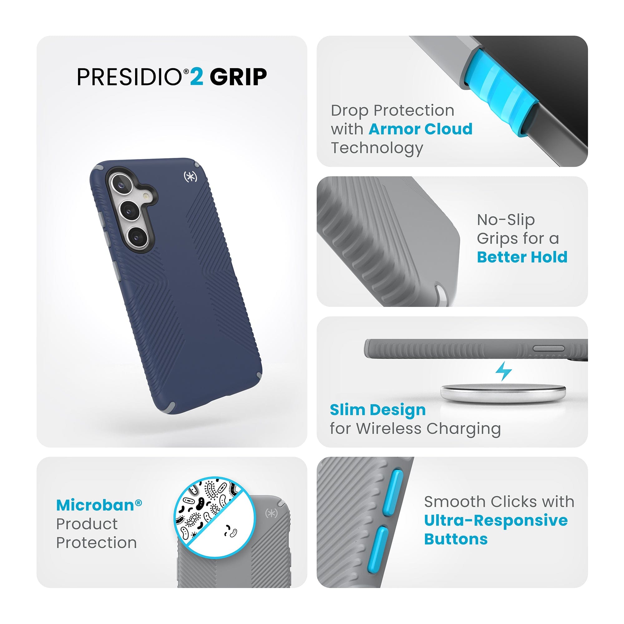 Presidio2 Grip Samsung Galaxy S24 Cases