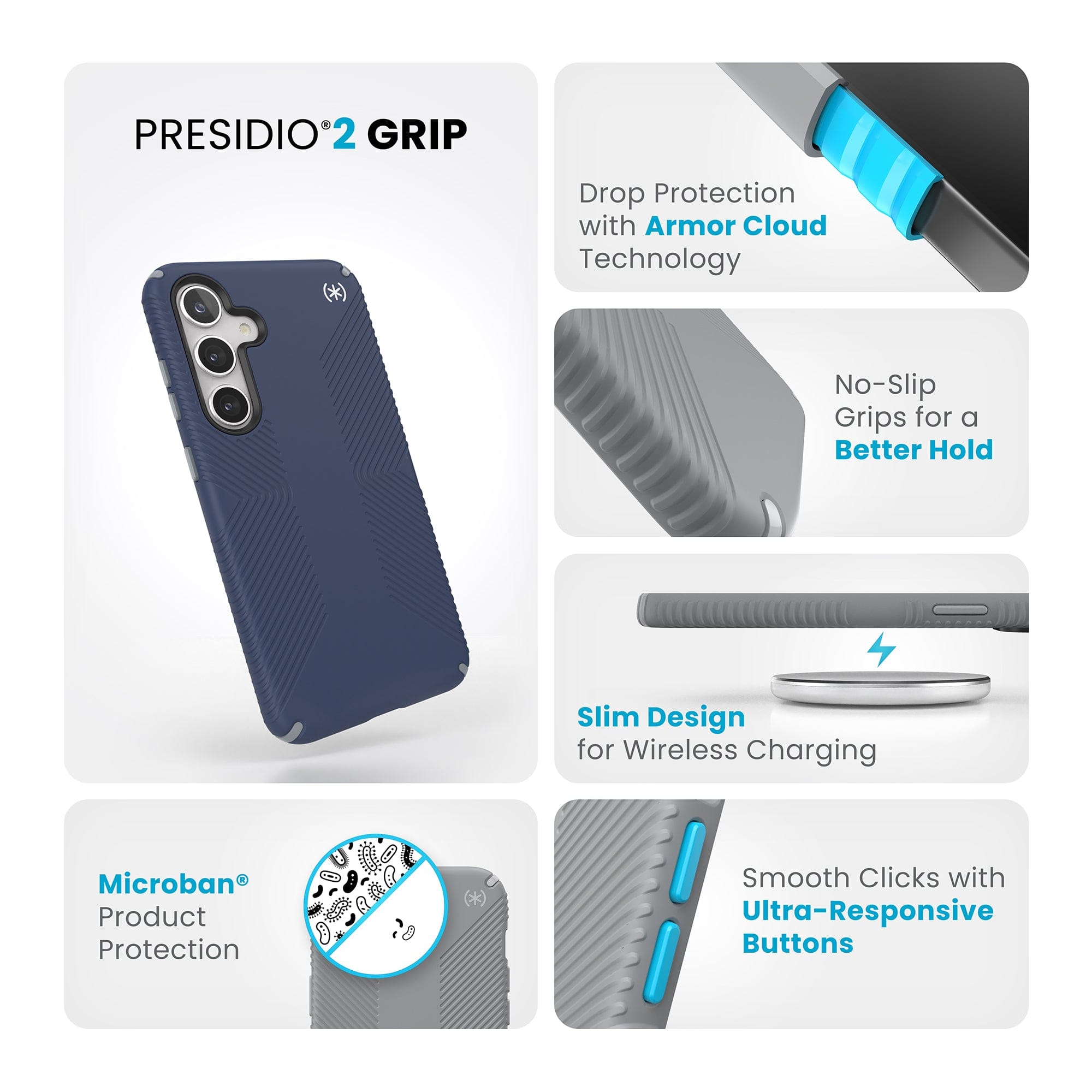 Presidio2 Grip Samsung Galaxy S24+ Cases