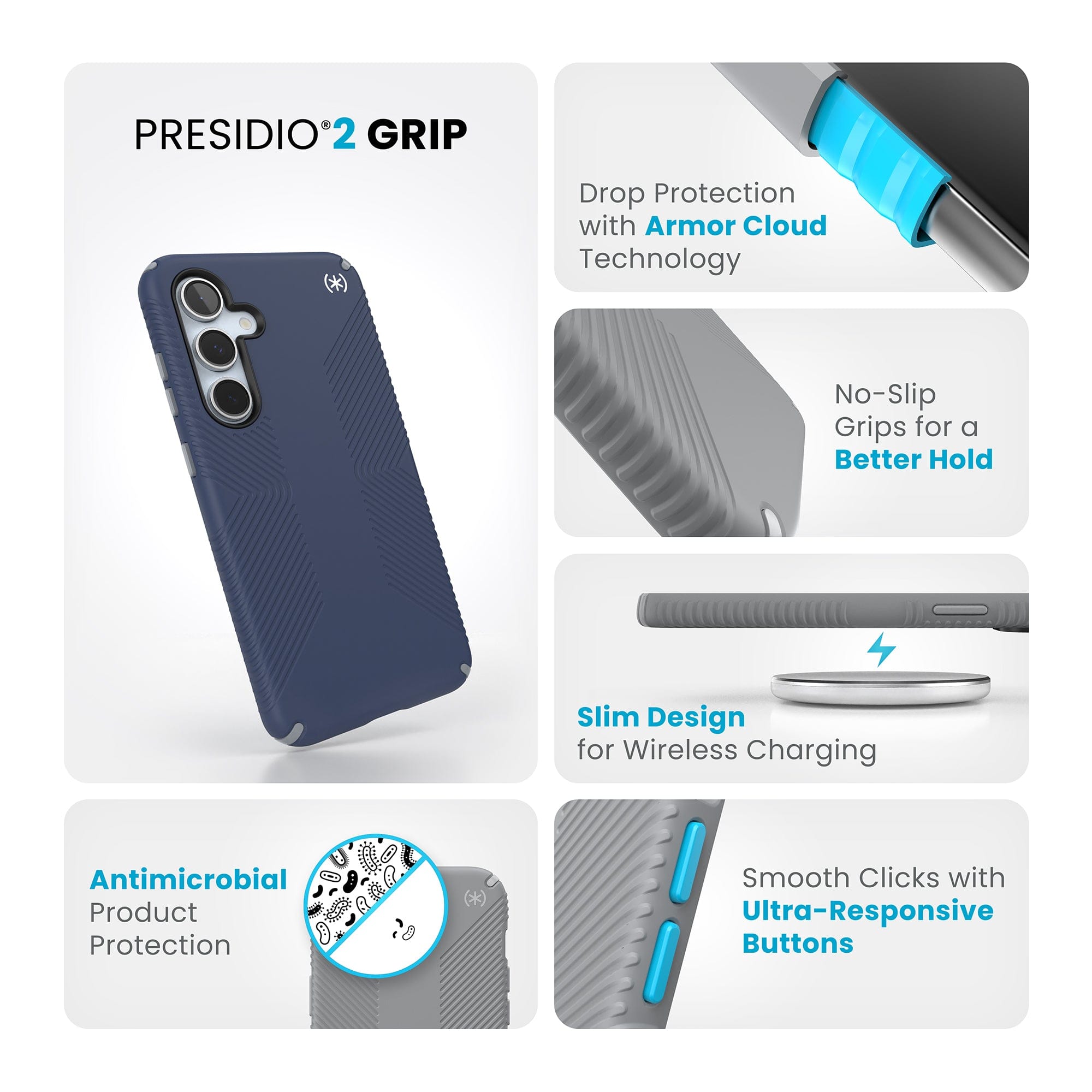 Presidio2 Grip Samsung Galaxy S24 FE Case