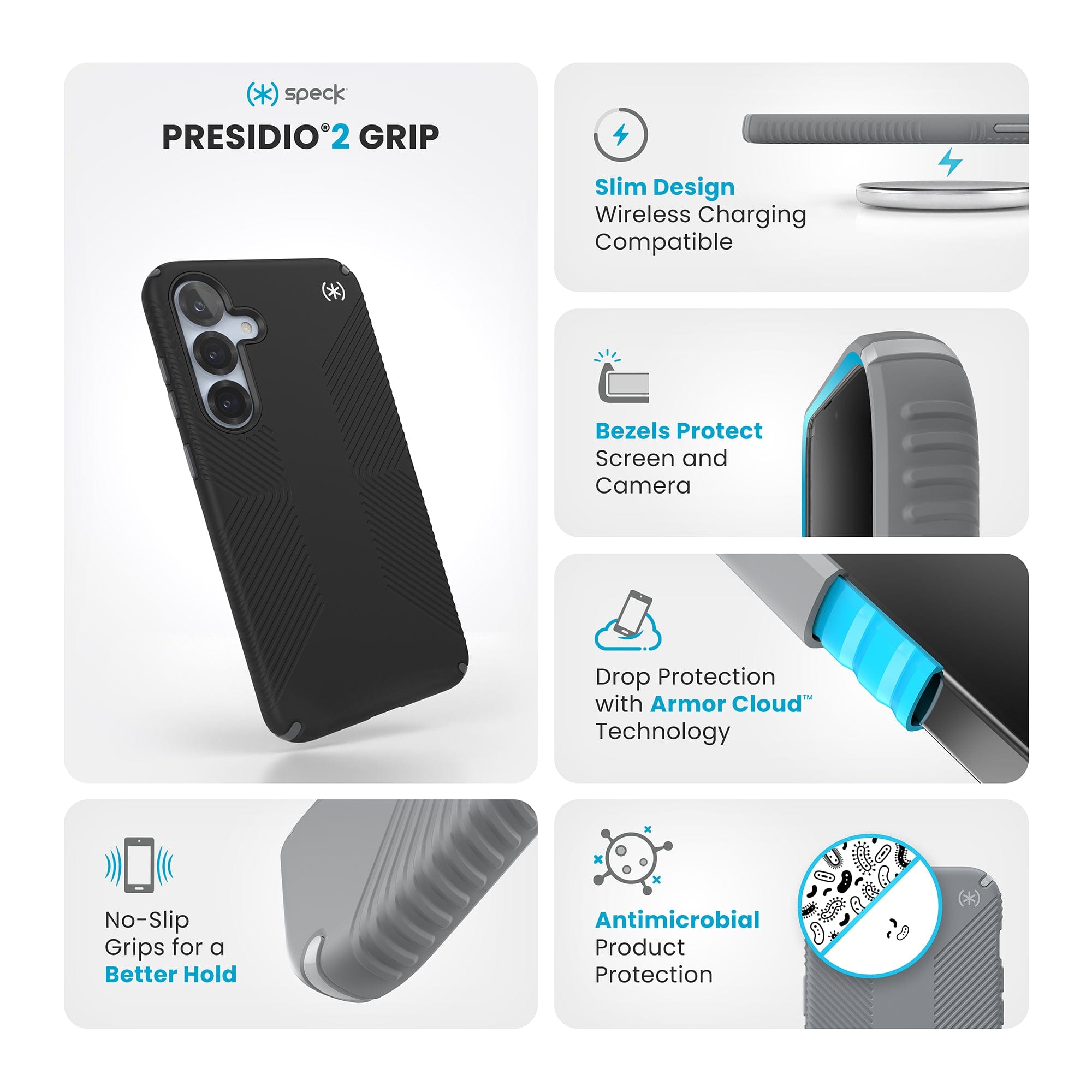 Presidio2 Grip Samsung Galaxy S25+ Cases